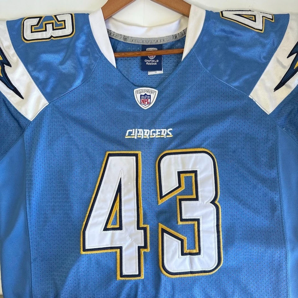 洛杉矶充电器 #43 Darren Sproles 足球球衣男式 48 码粉蓝色 — 第 4/4 张图片