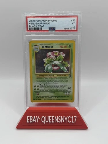 Pokémon Venusaur (2000) Black Star Promo #13 PSA 3 Holo