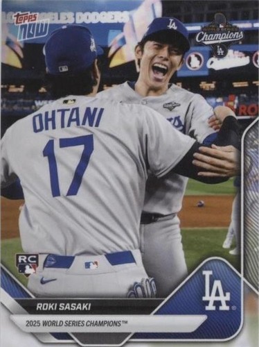 その他 2025 World Series Champions - MLB Topps Roki Sasaki - 2025 World Series Champions LA Dodgers Topps NOW
