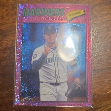 2026 Topps Heritage - Luis Castillo #24 Chrome Pink Sparkle Refractor