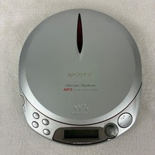 Sony Walkman D-NE510 MP3 Atrac3plus CD Player Silver Discman Tested-Works