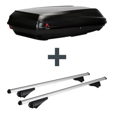 Dachbox G3 BiCube 520+ + Dachträger Menabo Tiger für Opel Zafira Tourer C P12 NP