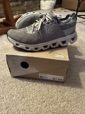 On CloudSwift 4 Men Size 9 Grey Athletic Running Shoes Comfort Gym Sneaker