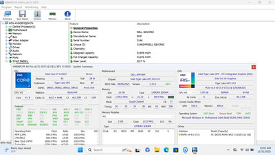 Dell XPS 13 9305 13'' FHD Touch I7-1165G7 512GB SSD 16GB W11P Webcam Warranty