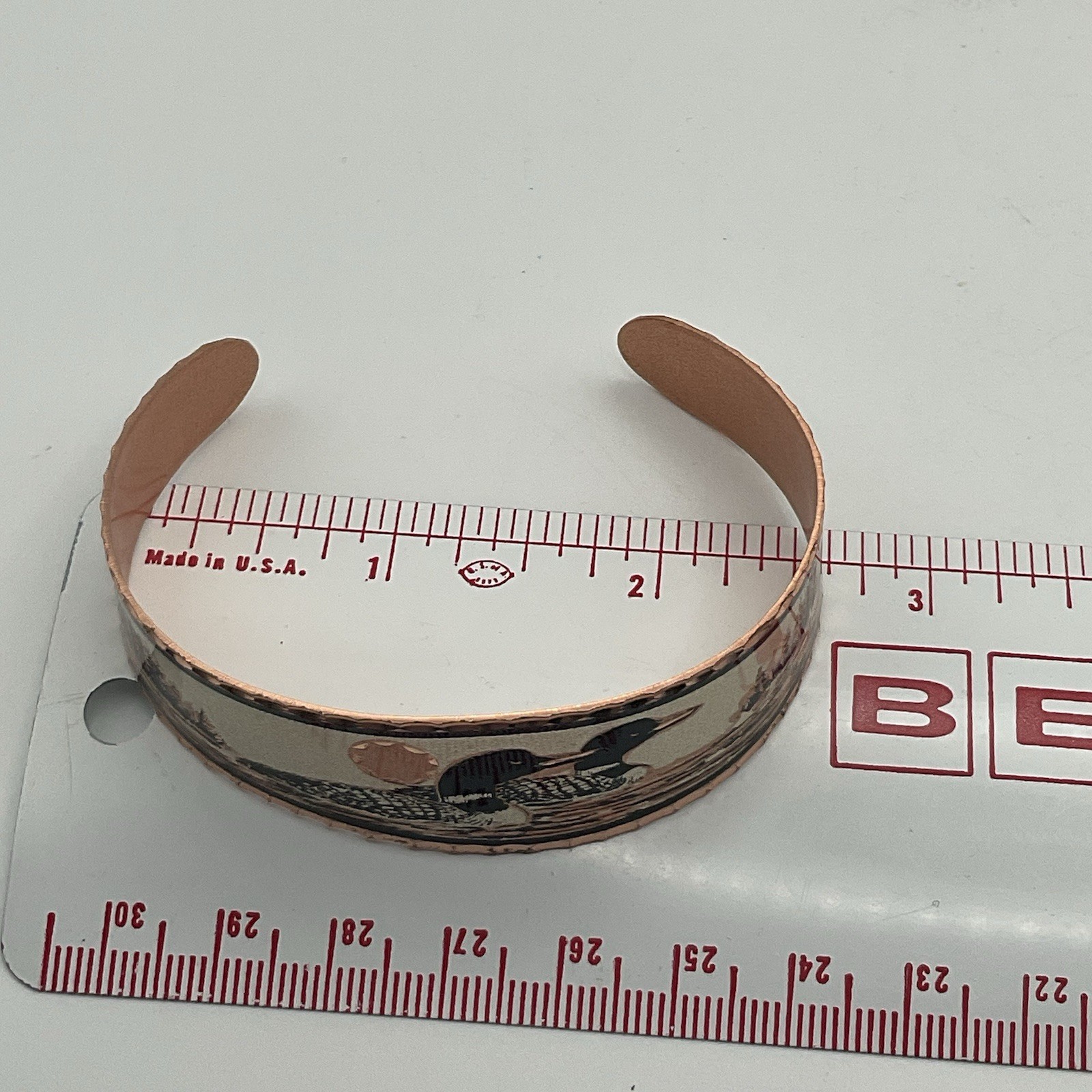 Copper Reflections Handmade Copper Loon Cuff Brac… - image 8