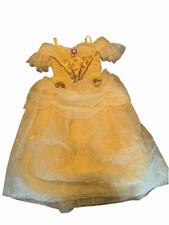 Disney Store Belle Beauty and the Beast Yellow Gold Dress, Size 7/8, EUC