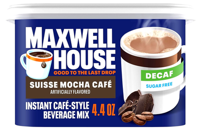cafe Maxwell House International Suisse Mocha Cafe Decaf Sugar Free 4.4