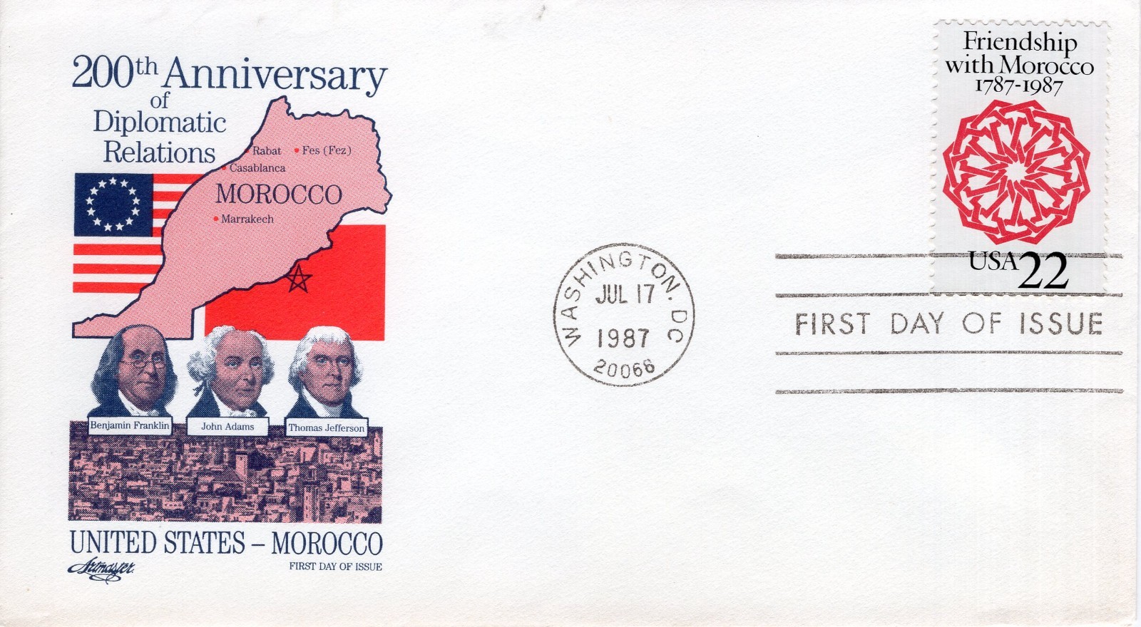 200th ANNIVERSARY OF DIPLOMATIC RELATIONS -  1987  -  DC5058