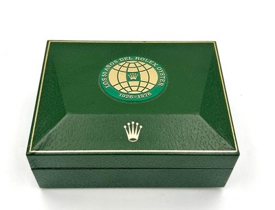 Rolex Box 10.00.1 Vintage Jubiläum 50 J. Oyster 1926-1976 Trapez Etui