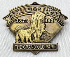 Yellowstone 1872-1992 The Grand Old Park Commemorative Pin Pinnacle Designs J12C