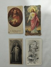 Lotto N 4 Santini Antichi Sacro Cuore Di Gesù 