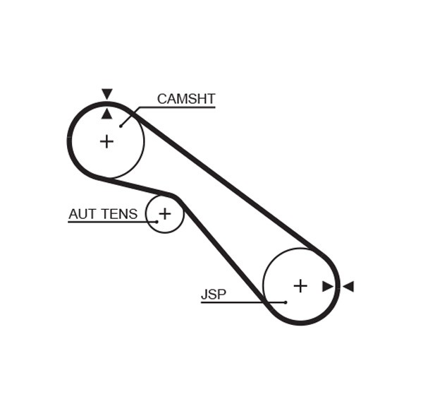 GATES-OE 5405XS Timing Belt for TOYOTA