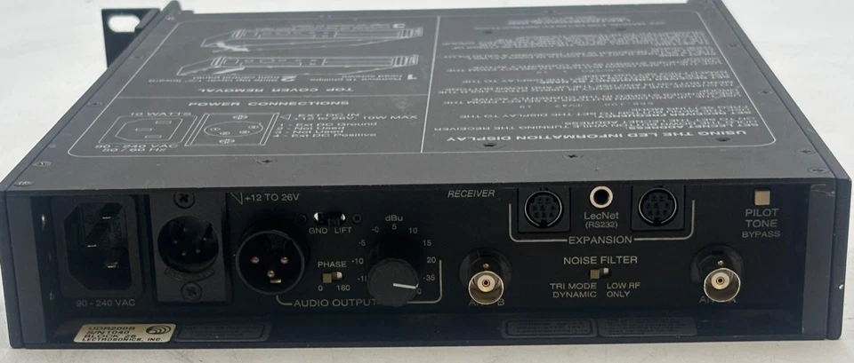 Lectrosonics UDR200B Ratio Diversity UHF Receiver - Image 4 of 4