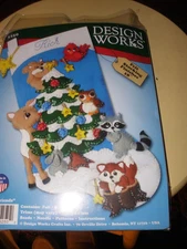 Design Works  Felt Christmas Stocking Kit Forest Friends