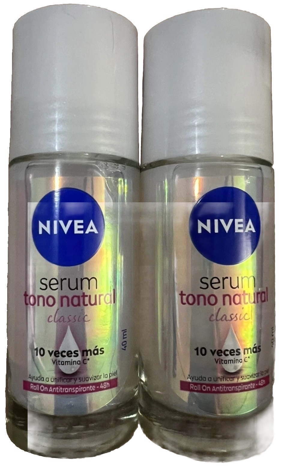 NIVEA Natural Tone Lightening Deodorant Serum 40ml 2X Pack