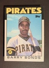 1986 Topps Traded Barry Bonds RC #11T NM Pittsburgh Pirates Rookie Card . rookie card picture