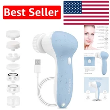 Portable 7-In-1 Rechargeable Facial Brush - Your Ultimate Cleansing Spa System