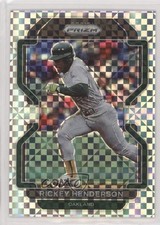 2022 Panini Prizm Tier II Power Plaid 44/75 Rickey Henderson #157 HOF 04br