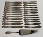 26pc Sterling Silver Weighted Lot Towle El Grandee Knives Serving Scrap Or Use