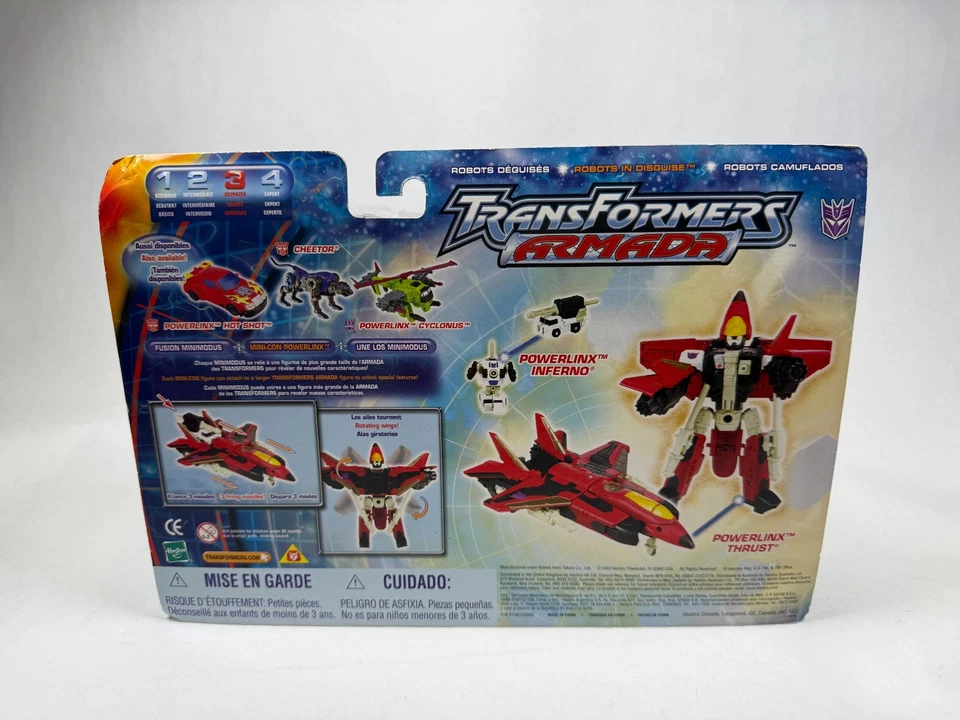 Powerlinx Thrust Transformers Armada Action Figure New Sealed 2003 Hasbro - Image 2 of 2