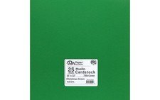 Paper Accents Muslin Texture Cardstock, Christmas Green, 12x12 Inch, 25 Pack,...