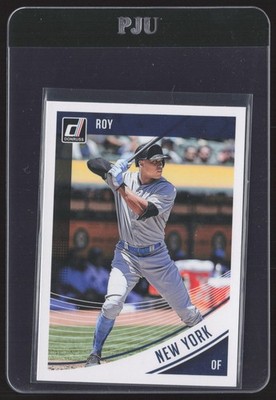 2018 Donruss #148b Aaron Judge Career Stat Line : ROY #/402
