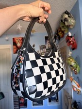 Coach Checkered Ergo Shoulder Bag Black White...