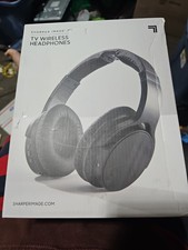 Sharper Image TV Wireless Headphones Black 160ft Range