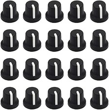 20Pcs Rotary Electronic Control Potentiometer Knob 6mm Shaft Hole Diameter 16x15