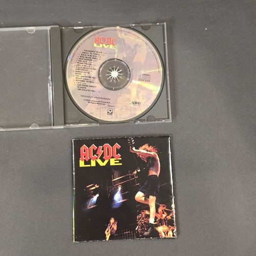 AC/DC Signed cd Live, 5 members, Original, Vintage, Great Gifts, 70s ...