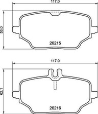 Bremsbelagsatz, Scheibenbremse P 50 162 BREMBO für MERCEDES-BENZ GLE GLE Coupe Bremsbelagsatz, Scheibenbremse P 50 162 BREMBO für MERCEDES-BENZ GLE GLE Coupe