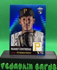 Roansy Contreras 2022 Topps Chrome Platinum Anniversary Blue Prism Refractor #95