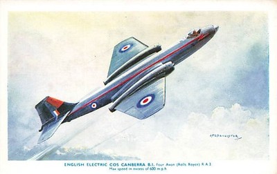 alte AK English Electric Cos Canberra B.I. ungelaufen Ansichtskarte kt4515e