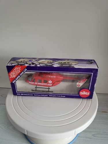 RARE SIKU SUPER SERIES 1:55 2535 RED CROSS HELICOPTER MODEL IN ORIGINAL BOX