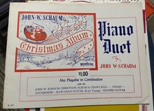 1948 JOHN W SCHAUM CHRISTMAS ALBUM PIANO DUET VINTAGE FUN BELWIN INC EL 349