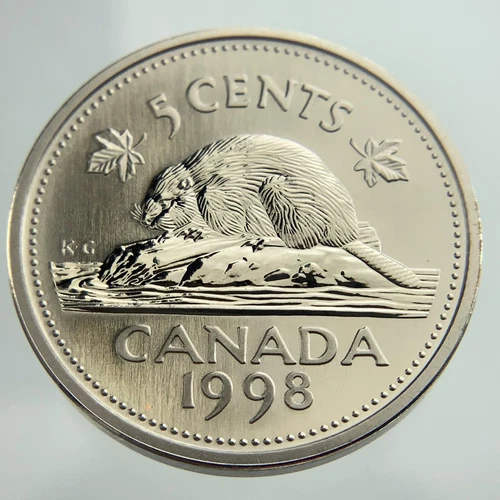 1998 Canada 5 Cents — photo from the most recent tracked eBay sale