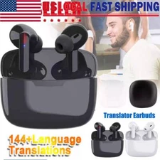 Wireless Translator Earbuds 144 Languages Real Time AI Translation Earphones New