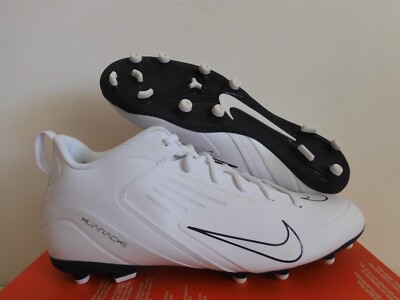 Nike Alpha Huarache 8 Varsity Lax Lacrosse White-Navy Blue Sz 12 [CZ6558-101]
