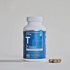 T Hero Male Health Supplement Muscle Support DIM Ashwagandha Shilajit 60 Vegan