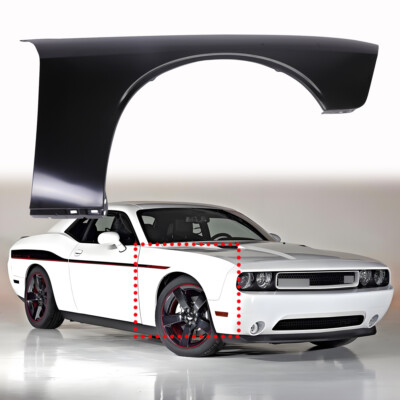NEW FRONT RIGHT FENDER FITS DODGE CHALLENGER 2008-2017 CH1241285