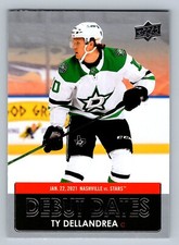 Ty Dellandrea 2021-22 Upper Deck Debut Dates Hockey Series 1 #DD-12 Insert