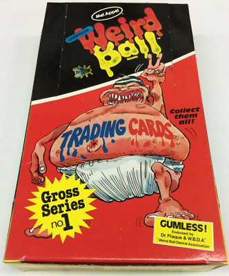 1986 Mel Appel Weird Ball Gross Series 1 Trading Card Original Wax Box (48 pks)