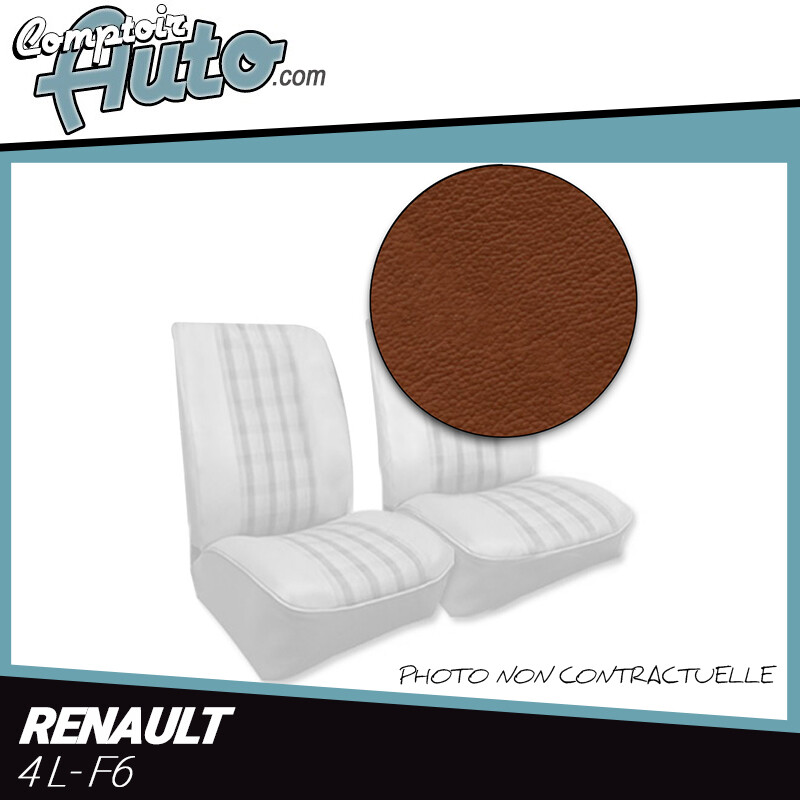 Sellerie de prestige en simili marron pour Renault 4L F4 F6 édition 1980 et plus