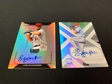 2018 Leaf Metal Draft Lyon Richardson CHROME AUTO + 2018 EEE ROOKIE AUTO