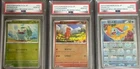 PSA 10 Bulbasaur Charmander Squirtle Master Ball Holo Set Japanese Pokemon Card
