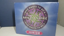 Who Wants To Be A Millionaire Junior Pressman Board Game NEW 2000 Plastic ripped