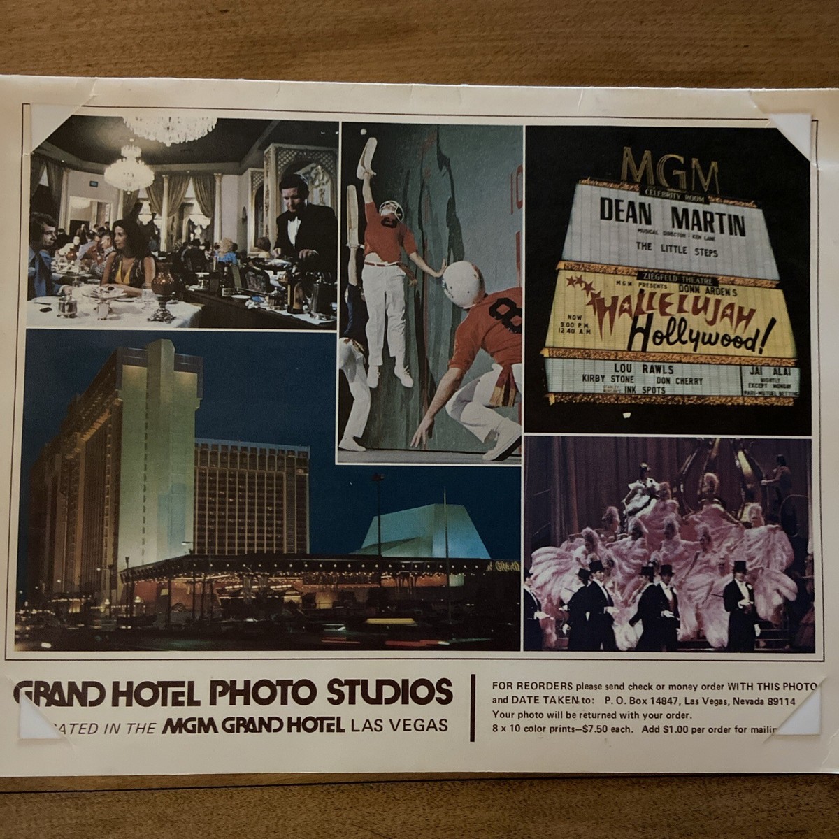 MGM Grand Hotel Las Vegas Vintage Personal Picture With Lion MGM Grand Hotel Las Vegas Vintage Personal Picture With Lion