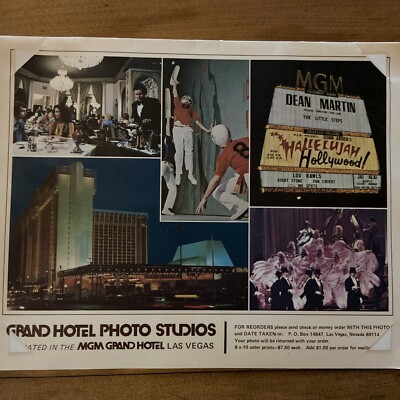 MGM Grand Hotel Las Vegas Vintage Personal Picture With Lion | eBay