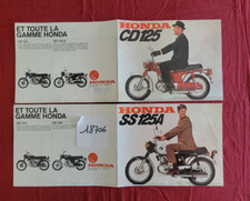 N°18706 /  HONDA CD 125 et SS 125 A  / 2 dépliants couleur en français