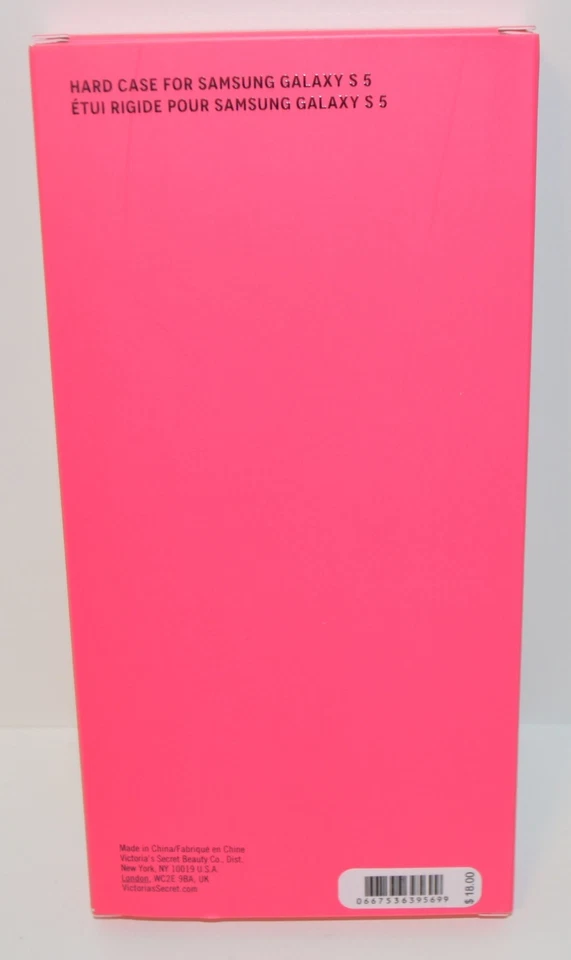 VICTORIAS SECRET CLÁSSICO ROSA LISTRA BRANCA SAMSUNG GALAXY S 5 CAPA DURA FLEXÍVEL - Imagem 3 de 3